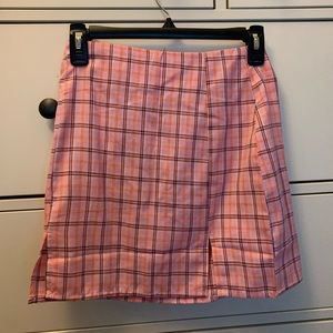 plaid skirt